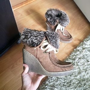 Wedge Ankle Booties